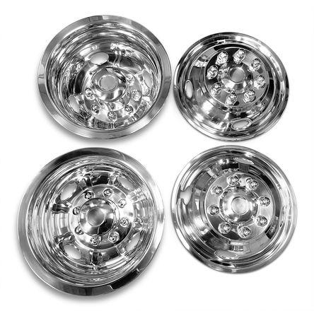 1996-2021 16″ Chevrolet Express 3500 Van Wheel Simulator Set of 2 Rear & 2 Front view 5