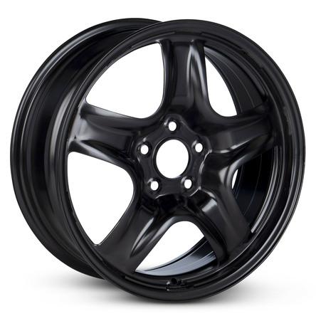 2007-2010 17x7 Saturn Aura Genuine OEM Steel Wheel / Rim view 2
