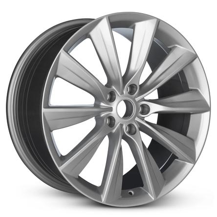2016-2024 20x9.5 Tesla Model X Rear Alloy Wheel / Rim view 2